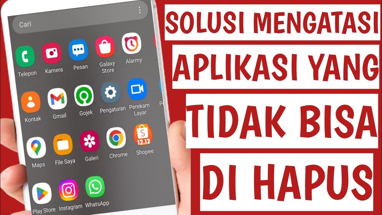Cara Menghapus Aplikasi Yang Tidak Bisa Dihapus - YouTube