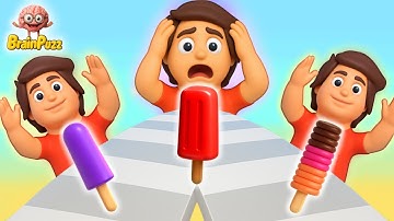 Pancake Run VS Popsicle Stack - Max Level SpeedRun Gameplay Walkthrough iOS Android 