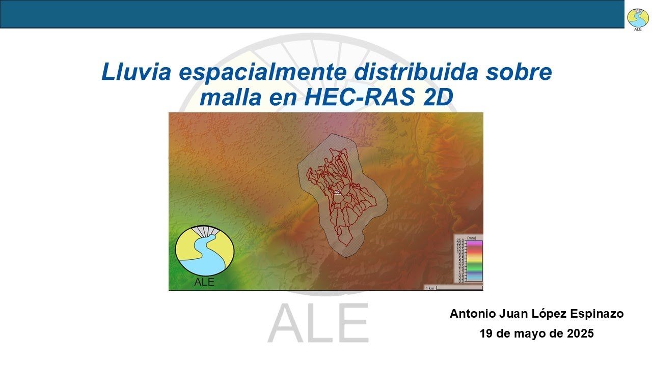 Webinar - Lluvia espacialmente distribuida sobre malla en HEC-RAS 2D