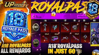 Season 4 Face In A18 Royal Pass | All A18 RP Rewards | Royal Pass In Just 60 UC | PUBGM  screenshot 3
