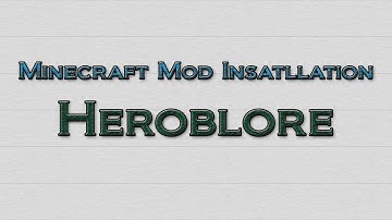 Minecraft 1.3.2 - How to install Heroblore Mod (OUTDATED)