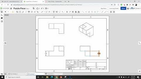 5. Dimensioning Orthographic Projection in OnShape