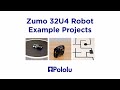 Pololu zumo 32u4 robot example projects