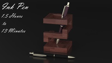 3D Modeling Time Lapse - Ink Pen