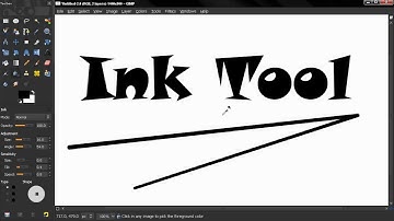 Ink tool - GIMP Beginners