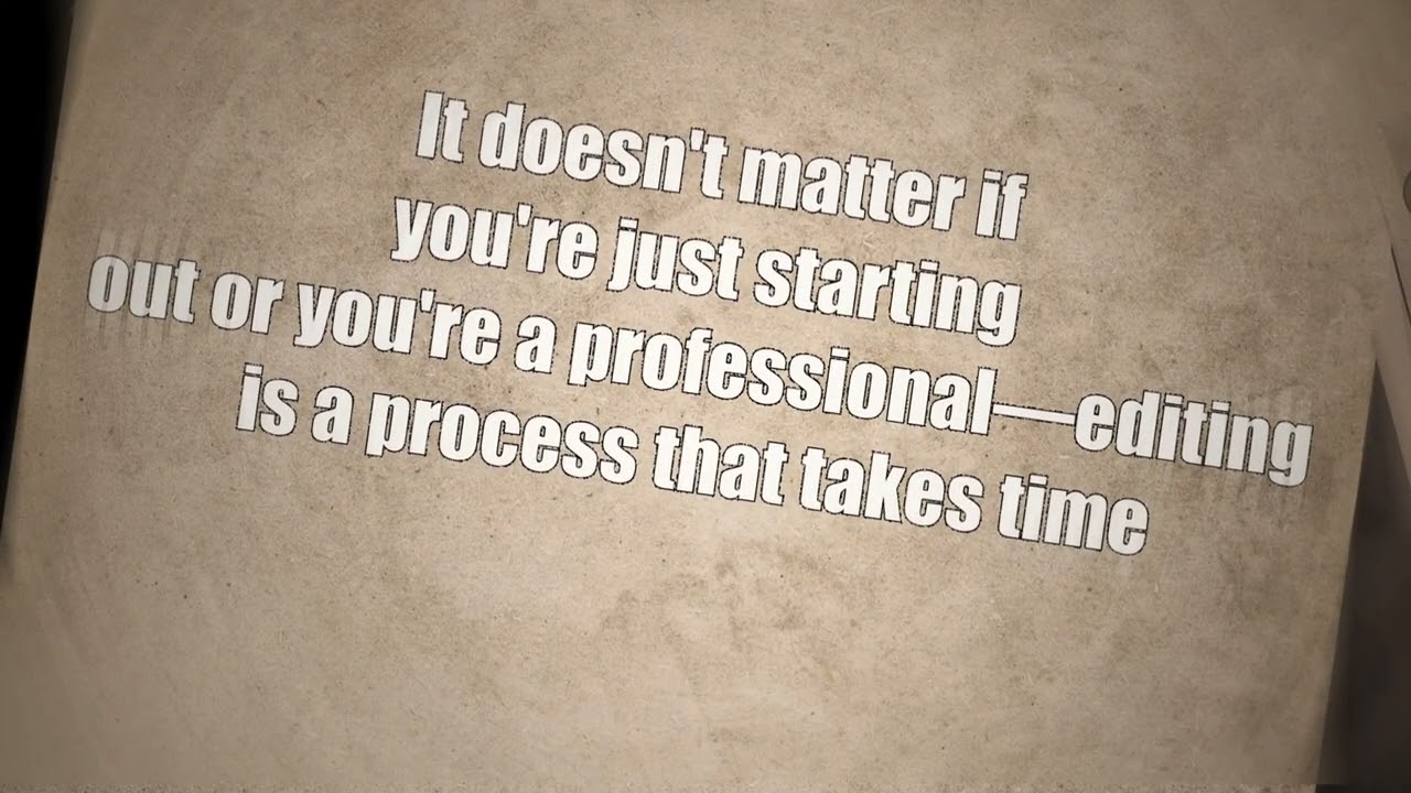 Documentary editing 