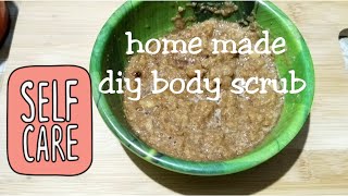 How I make my diy body scrub at home/for clear skin ? bodyscrub skincare diy