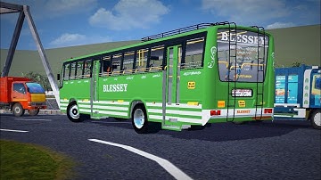 BLESSY Kerala Private Bus Mod In Bus Simulator Indonesia - Bussid Bus Mod - Bussid Car Mod - Bussid
