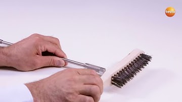 testo 350: Changing and cleaning engine probe (12/13) | Be sure. Testo