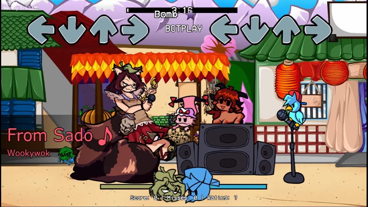 From Sado --Mamizou Futatsuiwa's song:Phantasical Boundariesフライデーナイトファンキン 幻想境界【FNF×東方】