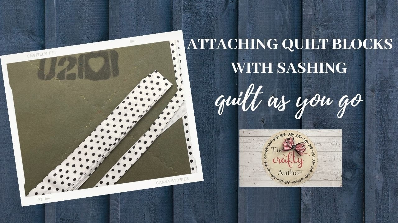 HOW TO ATTACH TSHIRT BLOCKS WITH SASHING USING QUILT AS YOU GO QAYG YouTube