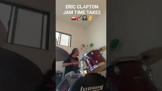 ERIC CLAPTON JAM TIME TAKE2 🥁🎸🎧✌️ #drums #drummer #ericclaptoncover #classicrock #rocknroll
