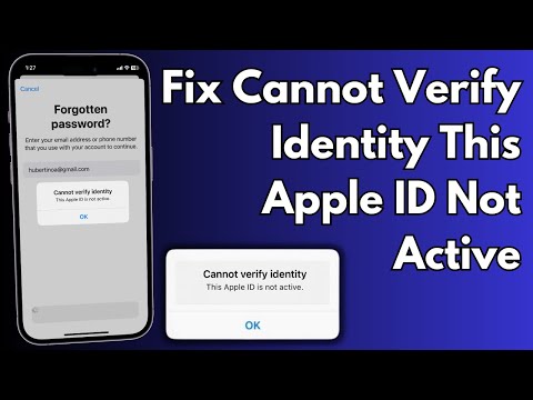 How to Fix Cannot Verify Identity This Apple ID Not Active Issue 2023