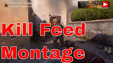 COD WW2 Kill Feed Montage With Music by Johnny Cash