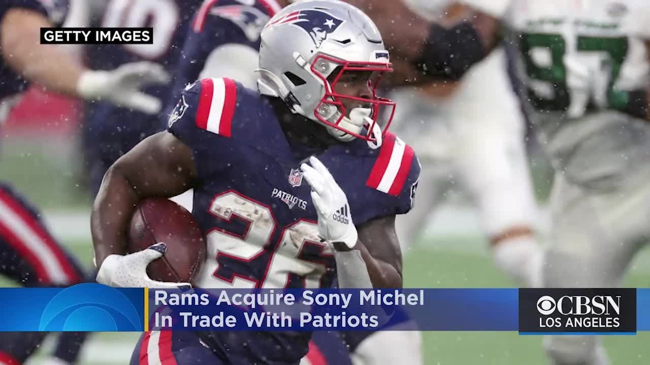 Rams trade for Patriots running back Sony Michel