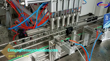 Máy chiết rót tự động 6 vòi, Máy chiết rót tự động