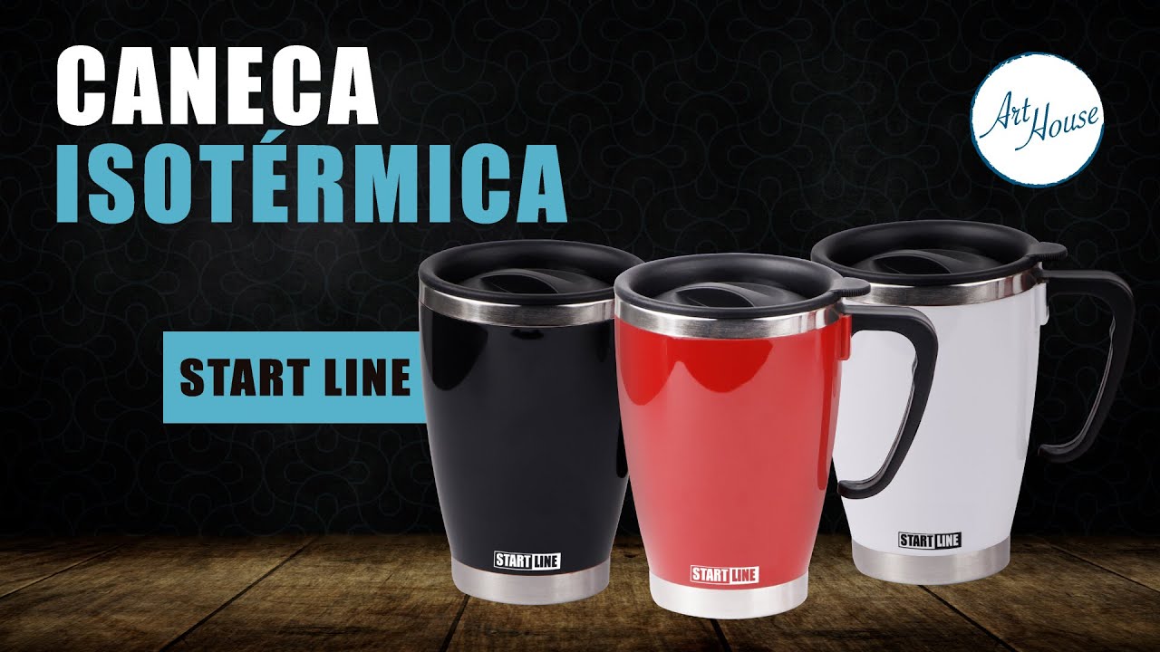 Caneca Isotérmica Start Line Art House Zein Importadora YouTube