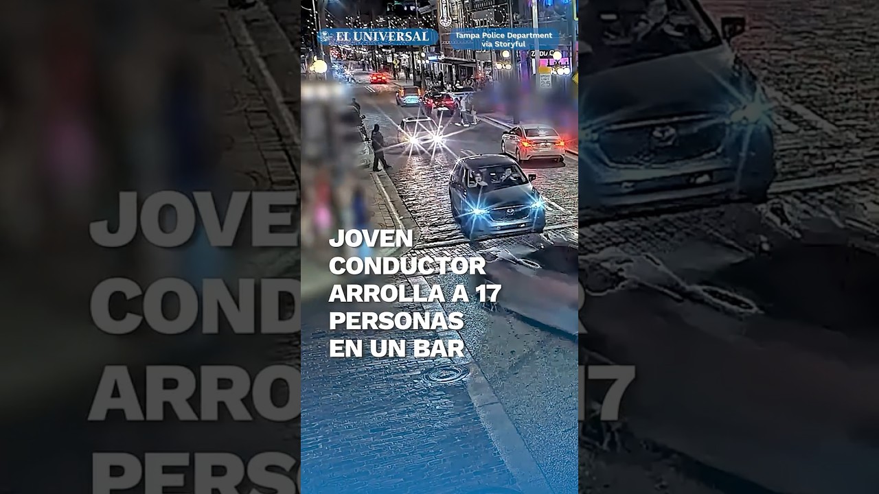 Conductor arrolla a multitud en bar de Florida: cuatro muertos y 13 heridos #shorts
