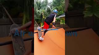 5 tricks to learn on a half pipe. #skate #skating #viral #fypシ゚viral #fypシ #fun SUBSCRIBE!!!!! Profile