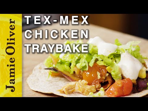 Tex mex chicken traybake | jamie oliver