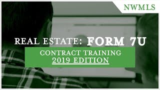 Form 7U NWMLS for Agents: Undisclosed Listing Guide