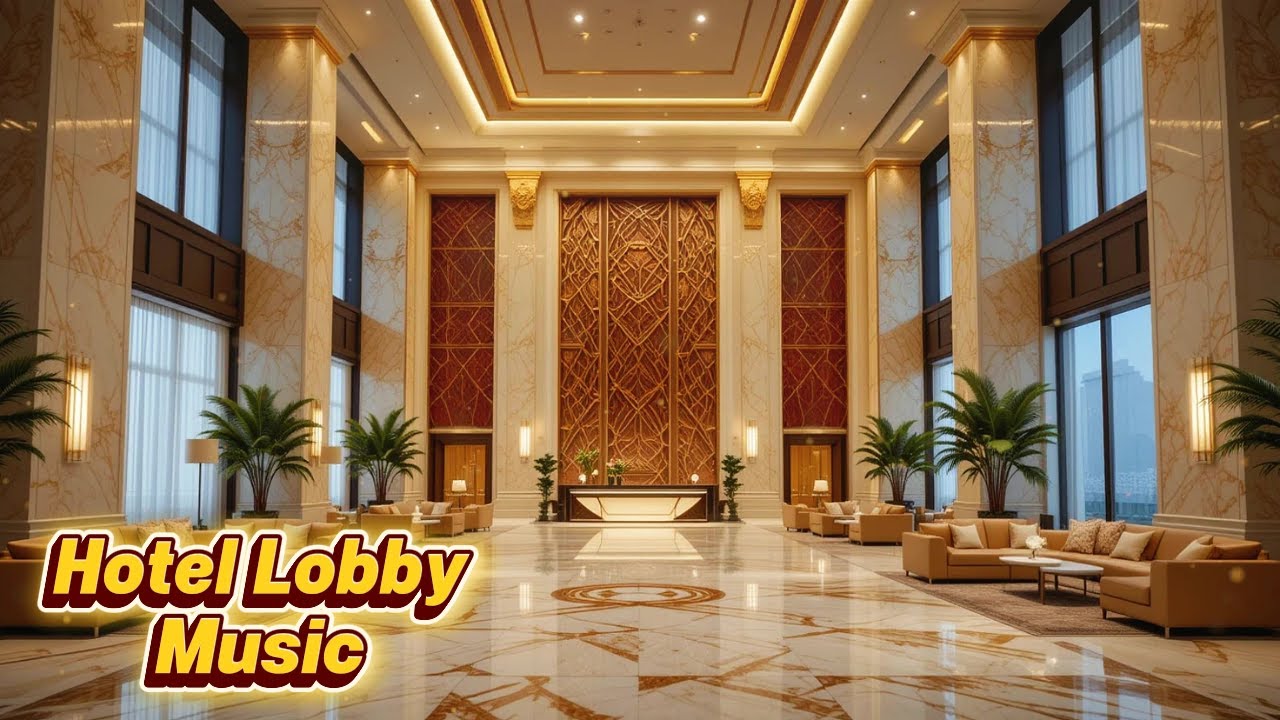 Luxury Hotel Lobby Jazz 🎷 Smooth Ethereal Saxophone Instrumental for ...