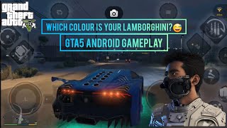 Gta5 android gameplay modify car for free🤑 which colour is your lamborghini?😅#gta5android#gta5#viral