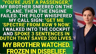 My Brother Mocked Me on a Plane… Until the Pilot Whispered My Call Sign”@thefinnalpayback 