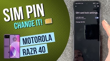 Motorola Razr 40 - How to Change SIM PIN • 📱 • 🔢 • 🔐 • Tutorial