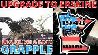 The Log, Brush & Rock Grapple on site for tornado clean-up by Erskine Attachments 115 views 1 year ago 1 minute, 7 seconds