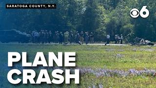 Plane crashes at airport