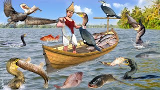 Bagula Aur Garib Machli Wala Poor Fisherman & Crane Hindi Kahaniya Hindi Moral Stories Hindi Stories