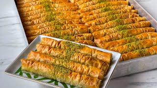 Çıtırlığı ve Lezzeti İle Herkesi Kendine Hayran Bırakan☑️ Kaymaklı Fıstıklı Burma Baklava Tarifi😋