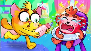 Taking Care Of Baby 👶🐵😻Kids Cartoon | Animation For Kids | Nursery Rhymes