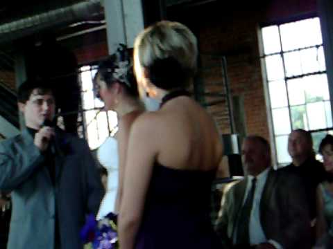Macey and Brian saying their vows.MOV