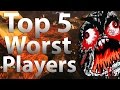 TOP 5 Worst Zombies Players in 'Call of Duty Zombies' - Black Ops 2 Zombies, Black Ops & WaW