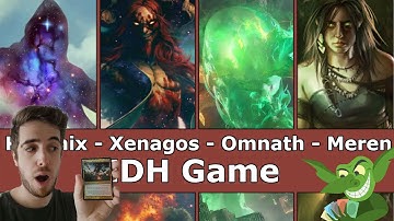 Kruphix vs Xenagos vs Omnath vs Meren EDH / CMDR game play for Magic: The Gathering