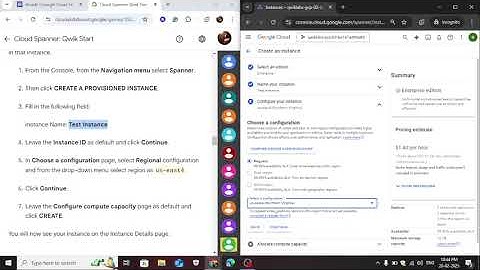 Cloud Spanner: Qwik Start - short trick