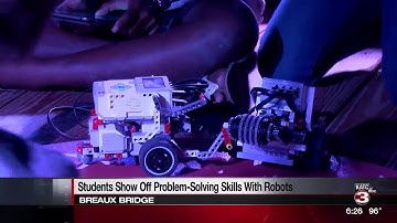Kids design robots at summer camp in Breaux Bridge