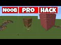 Noob Vs Pro Vs Hacker House in MINECRAFT