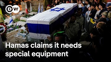 Hamas says it currently cannot hand over more bodies | DW News
