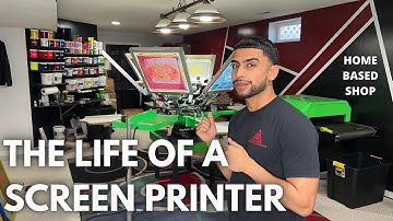 The Entire SCREEN PRINTING Process From Start To Finish | Step By Step Process