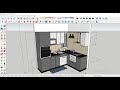 MODULAR KITCHEN DESIGN 1.0 | SKETCHUP TUTORIAL FOR BEGINNERS | AUTOCAD AND INTERIOR