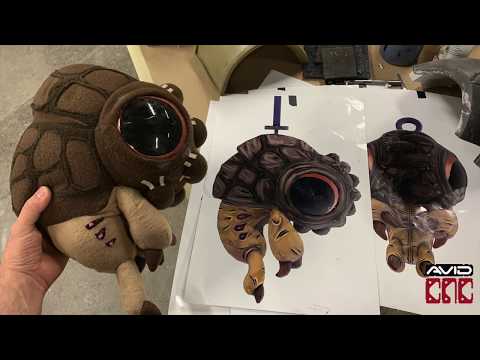 CNC 3D foam Fabric Sculpture Template with Thingergy