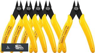 HongWay 5pcs Micro Flush Cutters Wire Cutter with Internal Spring Diagonal Cutters