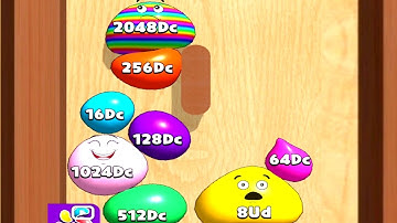 Blob Merge 3D MAX Level 2048DC 4UD 8UD Unlocked  / 2048 Blobs World Record