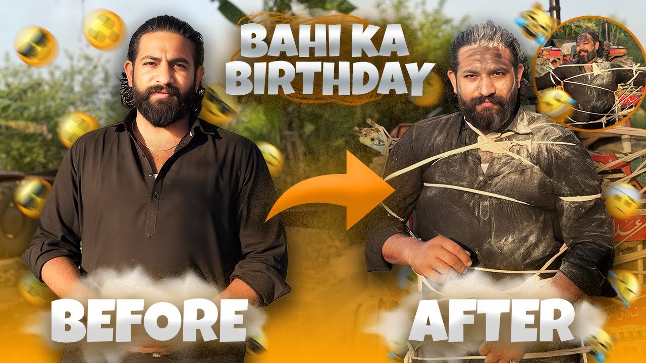 | Birthday Prank War🥷 | | Bahi ka Birthday🎂Tractor sy band diya🎭🤣 | Fight Together😳🤺 |