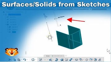 CATIA 3DEXPERIENCE Context ToolBar : Creating Surfaces and Solids from Sketch Profiles
