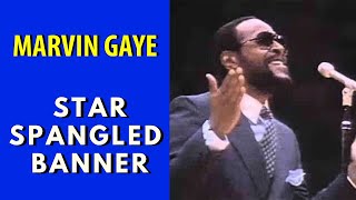 Video thumbnail of "Marvin Gaye Star Spangled Banner 1983 NBA All-Star game"