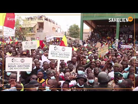Manifestation contre les sanctions de la CEDEAO à Kayes
